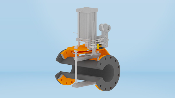 Posicionador FY300 en válvula pinch